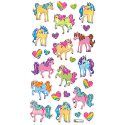 3DF-LOVEPONIES-R - Tim The Toyman 3D Love Ponies Stickers