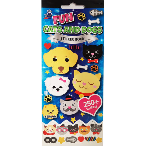 SSBK-CATS & DOGS-R - Tim The Toyman Fun Cats and Dogs Sticker Book