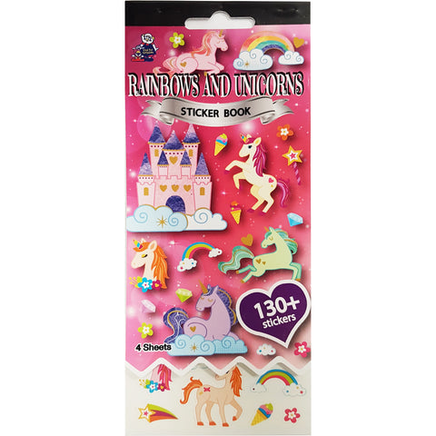 SSBK-RAINBOWS & UNICORNS-R - Tim The Toyman Rainbows and Unicorns Sticker Book